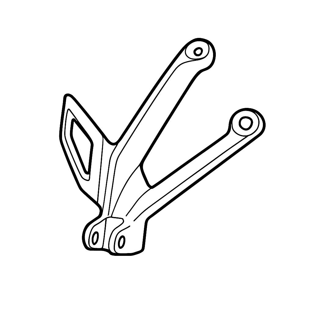 Footrest Hanger Rear Right Hand Side